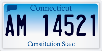 CT license plate AM14521