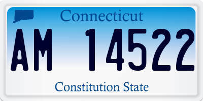 CT license plate AM14522