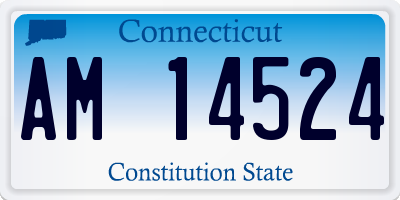CT license plate AM14524