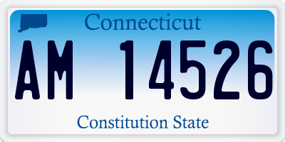 CT license plate AM14526