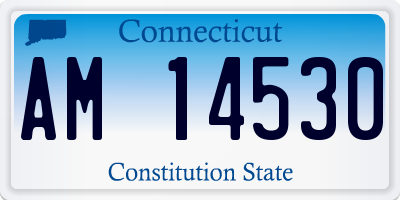 CT license plate AM14530