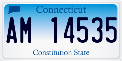 CT license plate AM14535