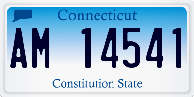CT license plate AM14541