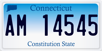 CT license plate AM14545