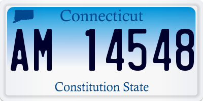CT license plate AM14548