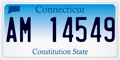 CT license plate AM14549