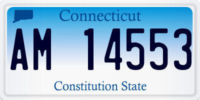 CT license plate AM14553