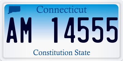 CT license plate AM14555