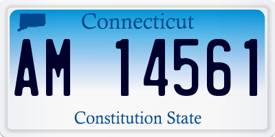 CT license plate AM14561