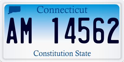 CT license plate AM14562