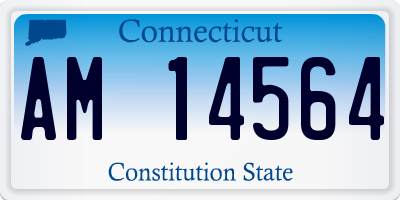 CT license plate AM14564