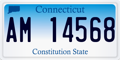 CT license plate AM14568