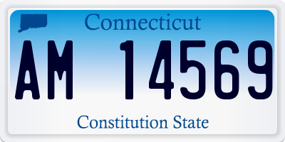 CT license plate AM14569