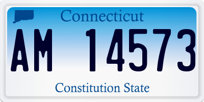 CT license plate AM14573
