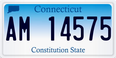 CT license plate AM14575