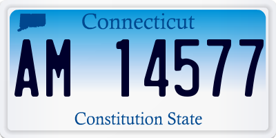 CT license plate AM14577