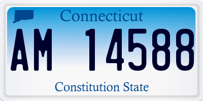 CT license plate AM14588