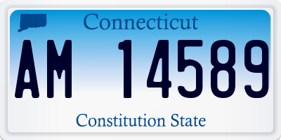CT license plate AM14589