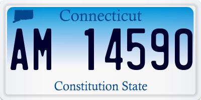 CT license plate AM14590