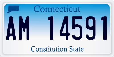 CT license plate AM14591