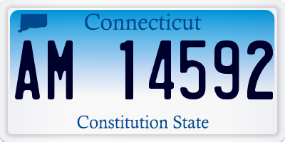 CT license plate AM14592