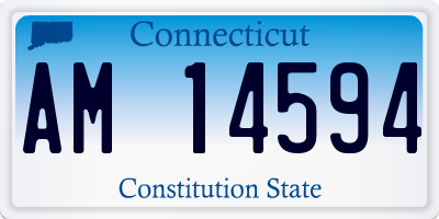 CT license plate AM14594