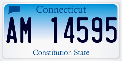 CT license plate AM14595