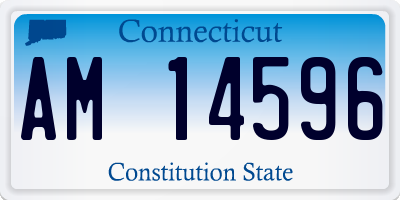 CT license plate AM14596