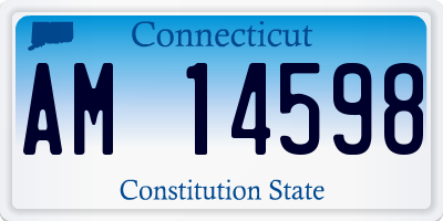 CT license plate AM14598