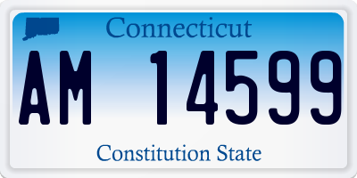 CT license plate AM14599
