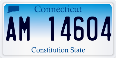 CT license plate AM14604