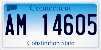 CT license plate AM14605