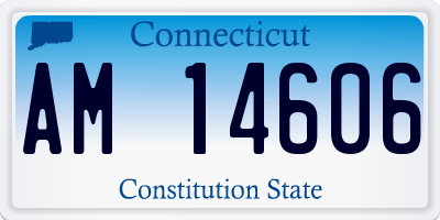 CT license plate AM14606