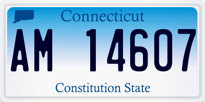 CT license plate AM14607