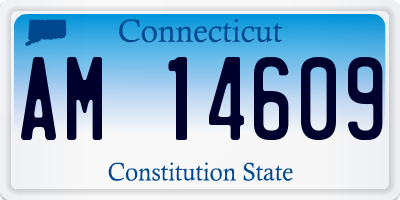 CT license plate AM14609