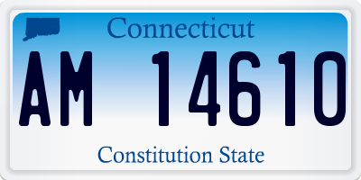 CT license plate AM14610