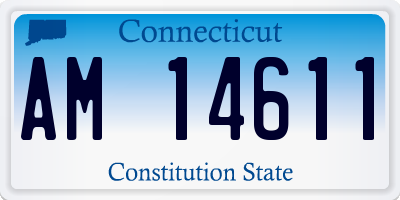 CT license plate AM14611