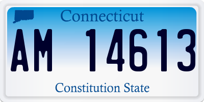 CT license plate AM14613