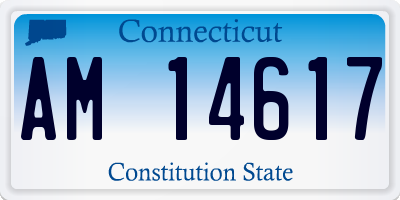 CT license plate AM14617