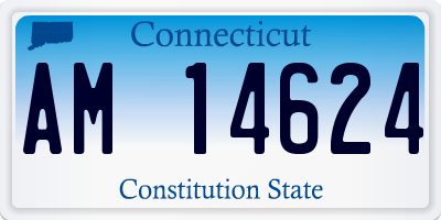 CT license plate AM14624