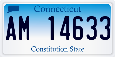 CT license plate AM14633
