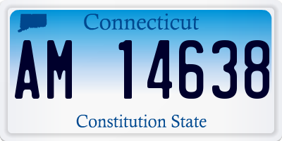 CT license plate AM14638