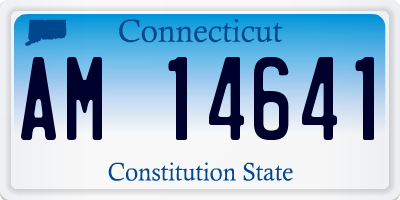 CT license plate AM14641