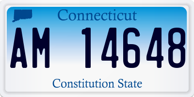 CT license plate AM14648