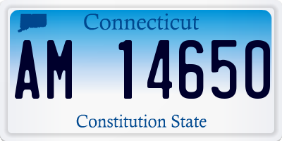 CT license plate AM14650