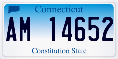 CT license plate AM14652
