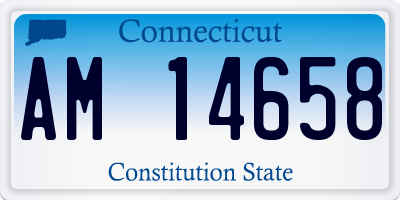 CT license plate AM14658