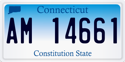 CT license plate AM14661