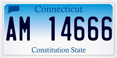 CT license plate AM14666