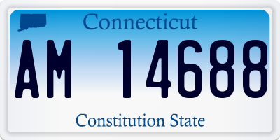 CT license plate AM14688